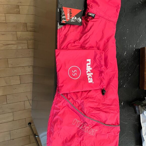 RUKKA HASE PINK DOG RAINCOAT 50-55 - Picture 4 of 7